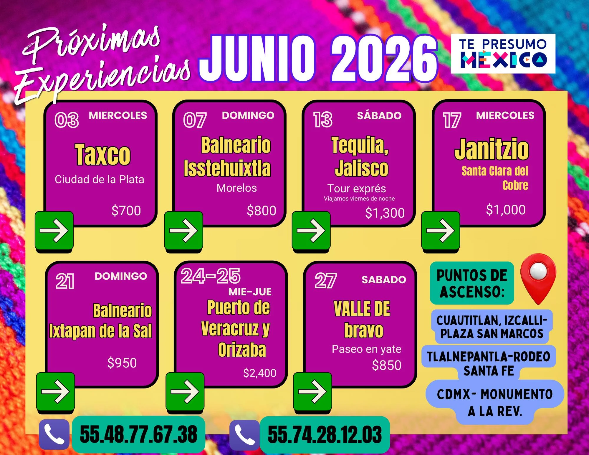 Calendario de Salidas